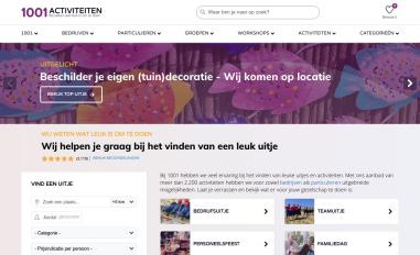 Schermafbeelding van 1001activiteiten.nl