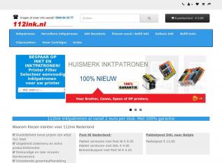 Schermafbeelding van 112ink.nl