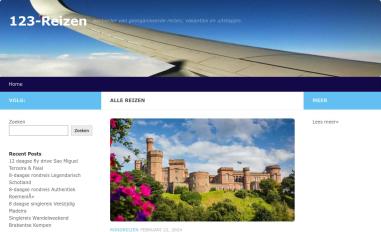 Schermafbeelding van 123-reizen.nl