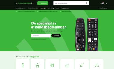 Schermafbeelding van 123afstandsbediening.nl