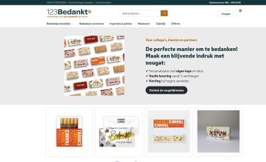 Schermafbeelding van 123bedankt.nl