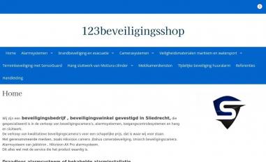 Schermafbeelding van 123beveiligingsshop.nl