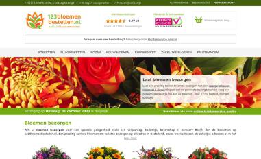 Schermafbeelding van 123bloemenbestellen.nl
