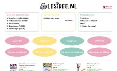 Schermafbeelding van 123lesidee.nl