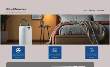 Schermafbeelding van 123luchttechniek.nl