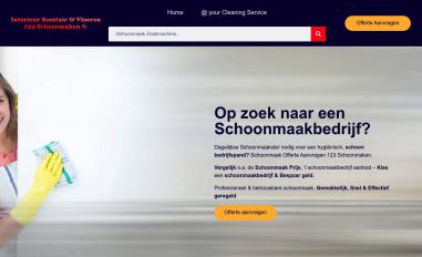 Schermafbeelding van 123schoonmaken.nl