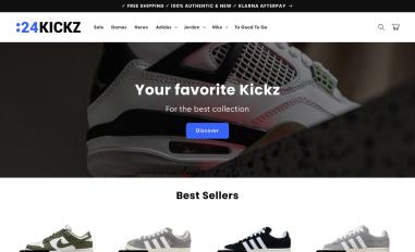 Schermafbeelding van 24kickz.com