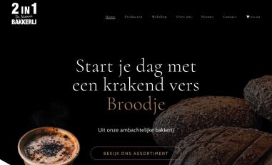 Schermafbeelding van 2in1bakkerij.nl