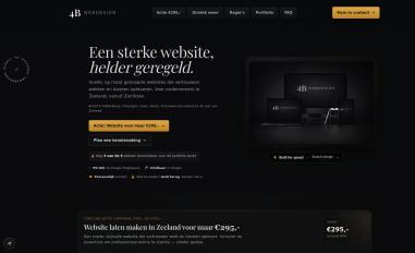 Schermafbeelding van 4bwebdesign.nl