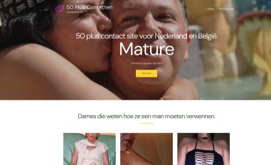 Schermafbeelding van 50pluscontacten.nl