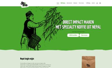 Schermafbeelding van 80dayscoffee.com