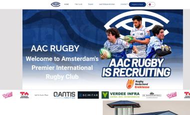 Schermafbeelding van aacrugby.com