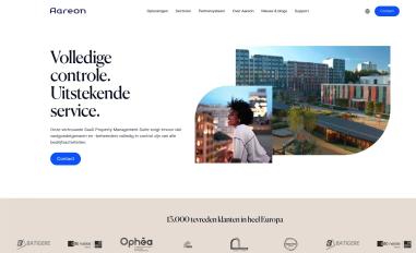 Schermafbeelding van aareon.nl