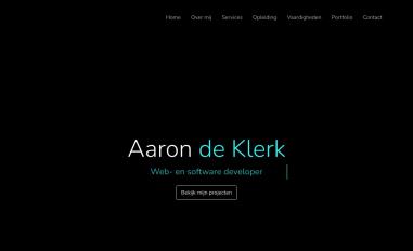 Schermafbeelding van aarondeklerk.nl