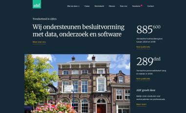 Schermafbeelding van abfresearch.nl