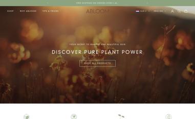 Schermafbeelding van abloomskincare.com