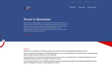 Schermafbeelding van abrahamsmetaal.nl
