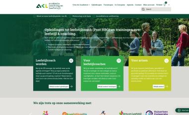 Schermafbeelding van academiecoachingenleefstijl.nl