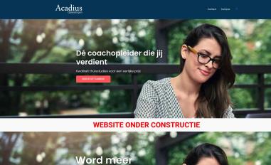 Schermafbeelding van acadius.nl