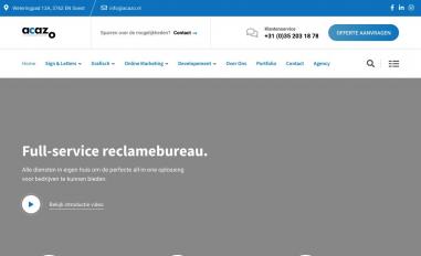 Schermafbeelding van acazo.nl
