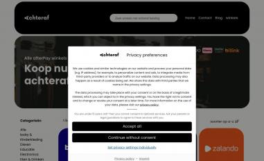 Schermafbeelding van achteraf.nl