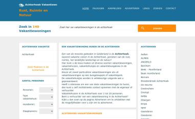 Schermafbeelding van achterhoekvakantiewoning.nl