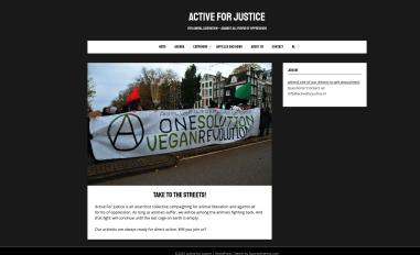 Schermafbeelding van activeforjustice.nl