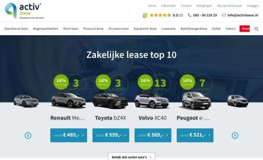 Schermafbeelding van activlease.nl