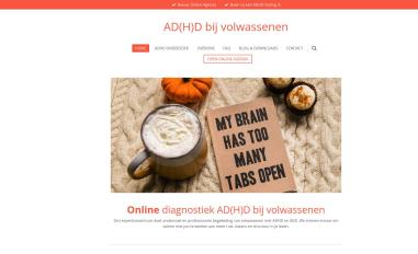 Schermafbeelding van adhdvolwassenen.be
