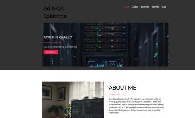 Schermafbeelding van adibqasolutions.com