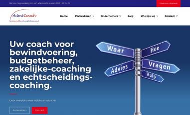 Schermafbeelding van admicoach.nl