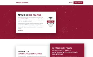 Schermafbeelding van advancedredteaming.eu