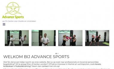 Schermafbeelding van advancesports.nl