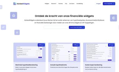 Schermafbeelding van advieswidgets.nl