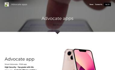 Schermafbeelding van advocate-apps.mystrikingly.com