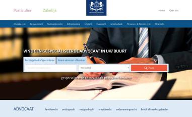 Schermafbeelding van advocatenkantoren.nl