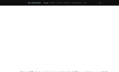 Schermafbeelding van aerodive.nl