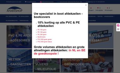 Schermafbeelding van afdekshop.nl
