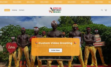 Schermafbeelding van africanbirthdaywishes.com