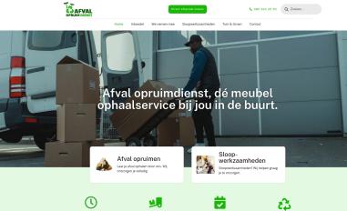 Schermafbeelding van afval-opruimdienst.nl