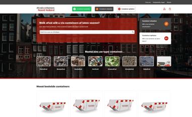 Schermafbeelding van afvalcontainersnoordholland.nl