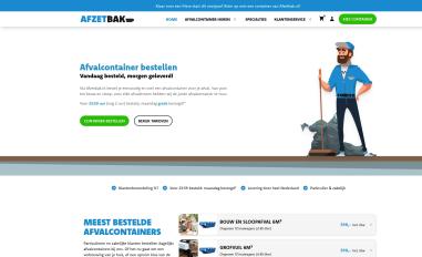 Schermafbeelding van afzetbak.nl