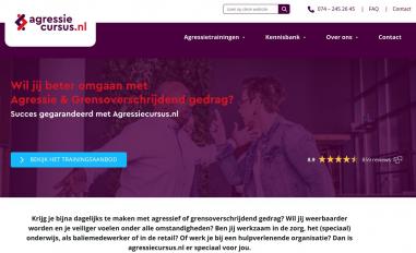 Schermafbeelding van agressiecursus.nl