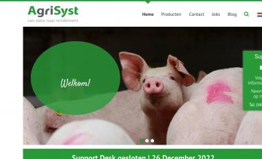 Schermafbeelding van agrisyst.com