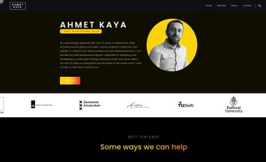 Schermafbeelding van ahmetkaya.nl