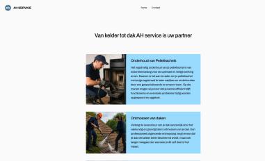 Schermafbeelding van ahservices.be