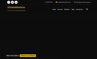 Schermafbeelding van aicontentdetector.eu