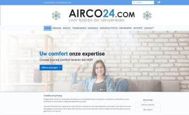 Schermafbeelding van airco24.com