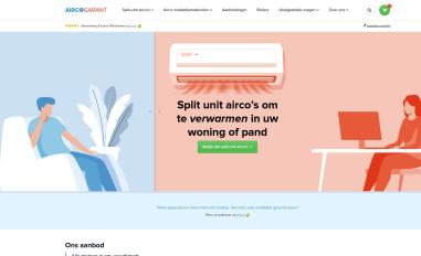 Schermafbeelding van aircogarant.com