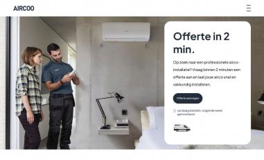 Schermafbeelding van aircoo.be